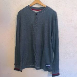 NWOT Roots Canada mens gray long sleeve thermal top